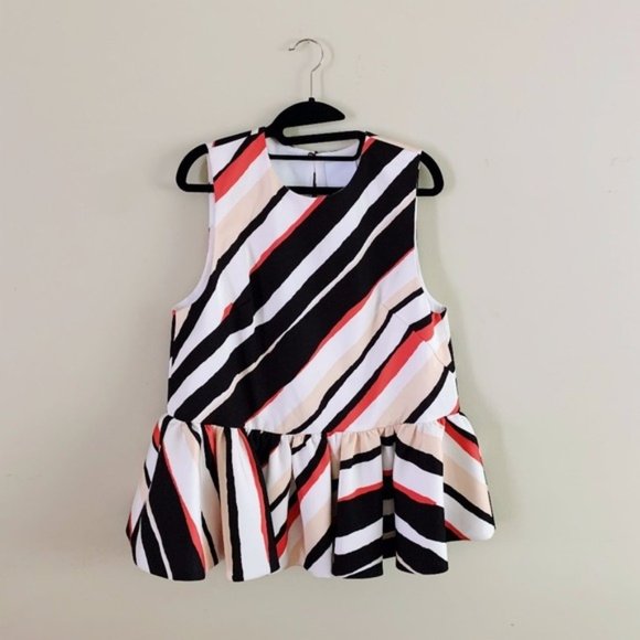 C/MEO Collective Striped Peplum Top - Picture 5 of 8